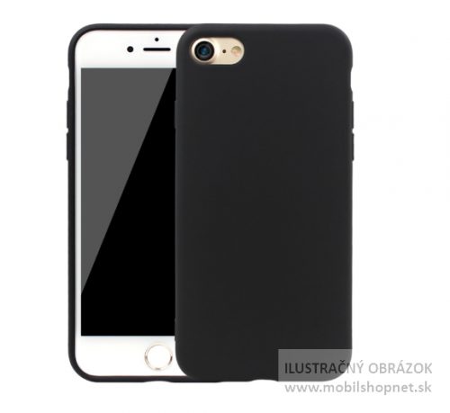 Zadný ochranný silikonový kryt Apple iPhone Xr matné čierne