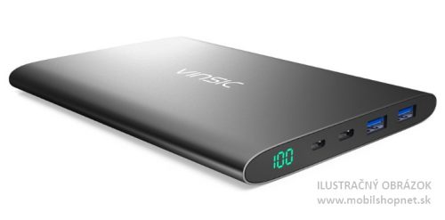 Externá powerbanka Powerbank 20000mAh Vinsic čierna USB-C