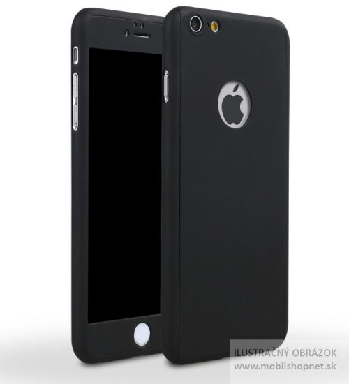 Ultratenký 360° celotelový kryt 3v1 Apple iPhone 7 čierny