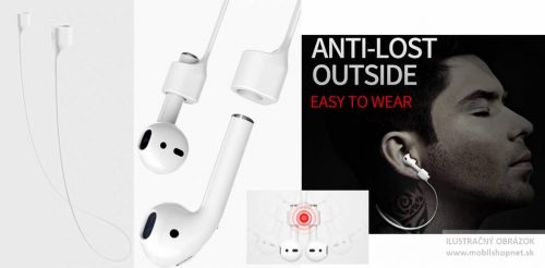 Držiak AirPods biely slúchadiel