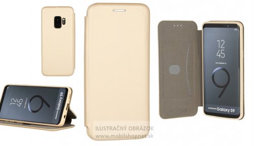 Púzdro knižka Vennus Soft book Samsung Galaxy J4 Plus J415 zlatý