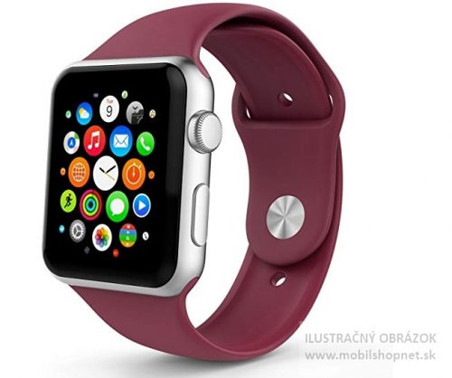 Remienok pre hodiny Apple Watch Series 6 44mm Watch Series 5 44mm vínovo červená / 42mm