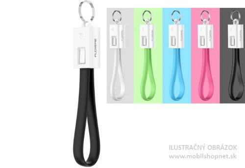 Dátový kábel iPhone lightning FLOVEME biely 15cm