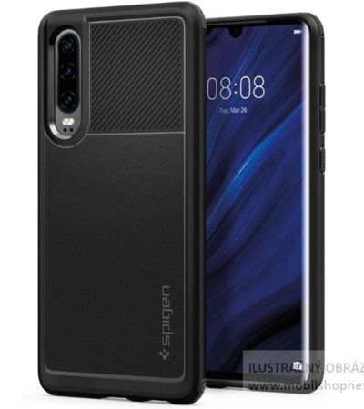 Kryt Huawei P30   Spigen Rugged Armor čierny