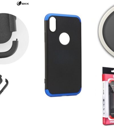 Kryt Apple iPhone XR   GKK Ultratenký 360° celotelový kryt modro-čierny