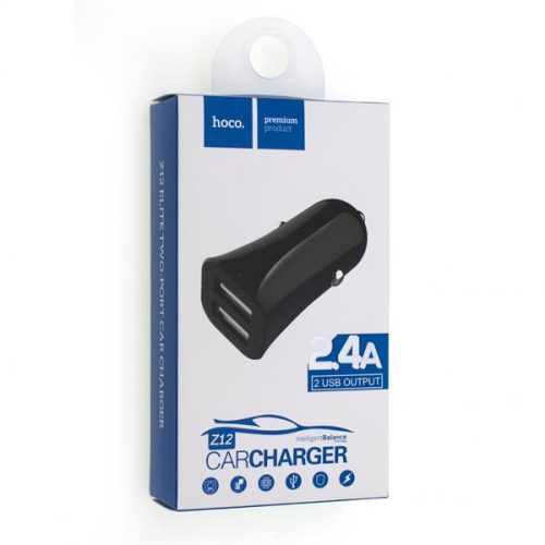 Autonabíjačka USB Hoco čierna telo