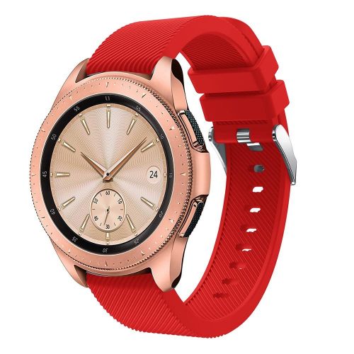 Remienok pre hodiny Samsung Galaxy Watch Active 2 40mm SM-R830 Galaxy watch 42mm SM-R810 červený smoothband