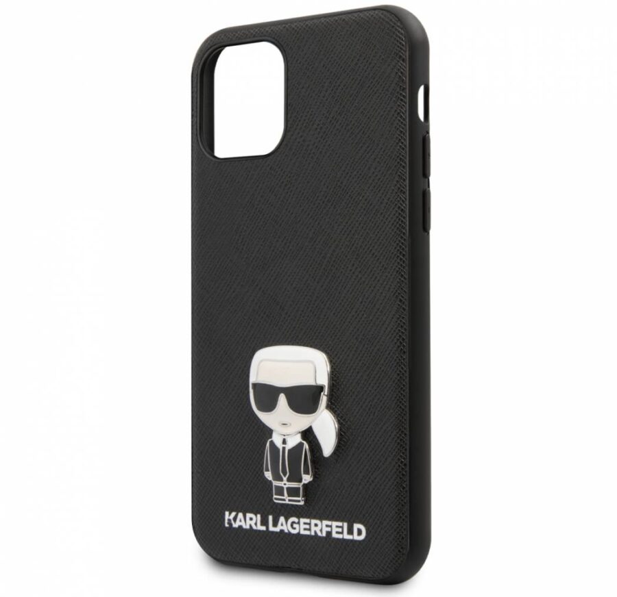 Kryt Apple iPhone 11 Pro   Karl Lagerfeld Saffiano Iconik black
