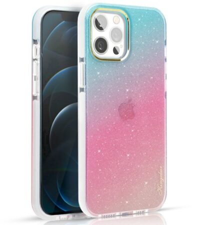 Kryt Apple iPhone 13 Kingxbar Ombre ružovo modrý