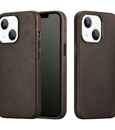 Kryt Apple iPhone 13 Magsafe iCarer CH Leather hnedý