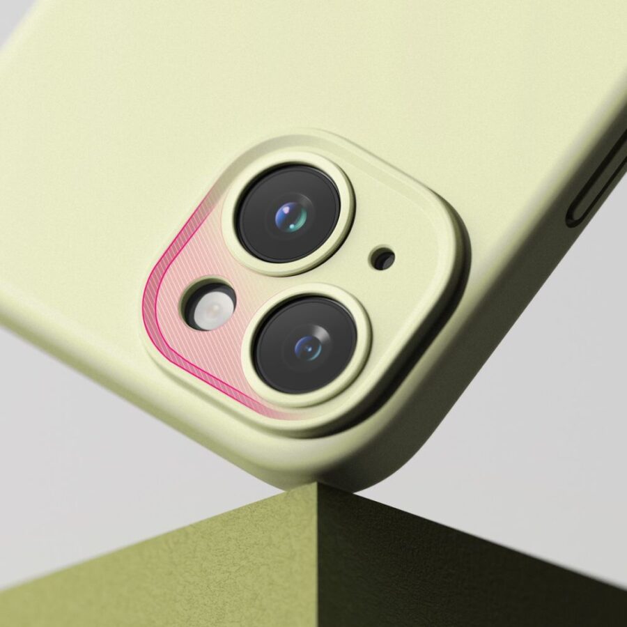 Kryt Apple iPhone 15   Ringke SILICONE MAGSAFE Sunny Lime - Image 3