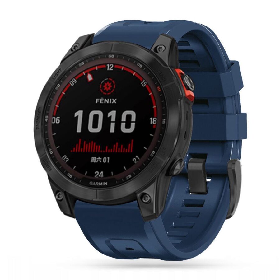 Remienok Garmin Fenix 7 Fenix 6   Iconband Navy Blue šírka 22mm - Image 2