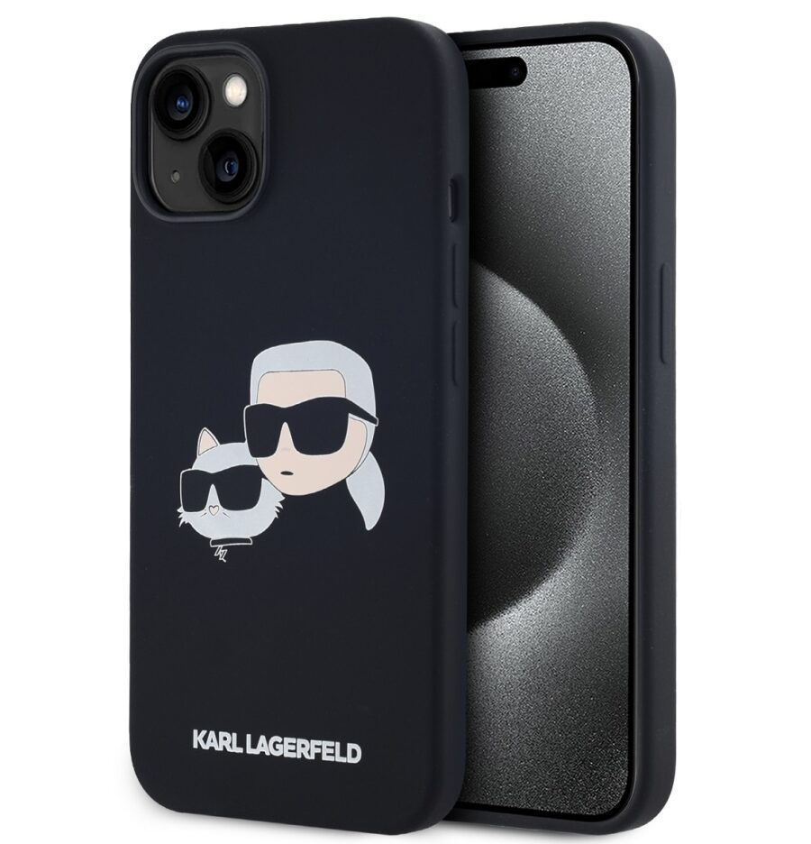 Kryt Apple iPhone 14 iPhone 13  Karl Lagerfeld Liquid Silicone Double Heads  Magsafe