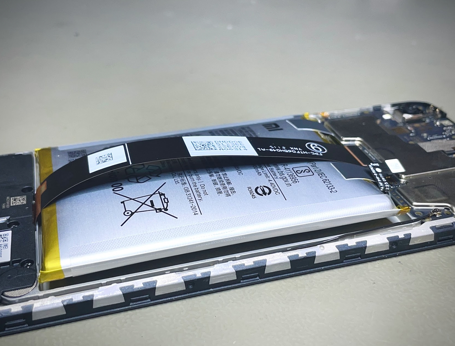 Nafúknutá batéria Xiaomi